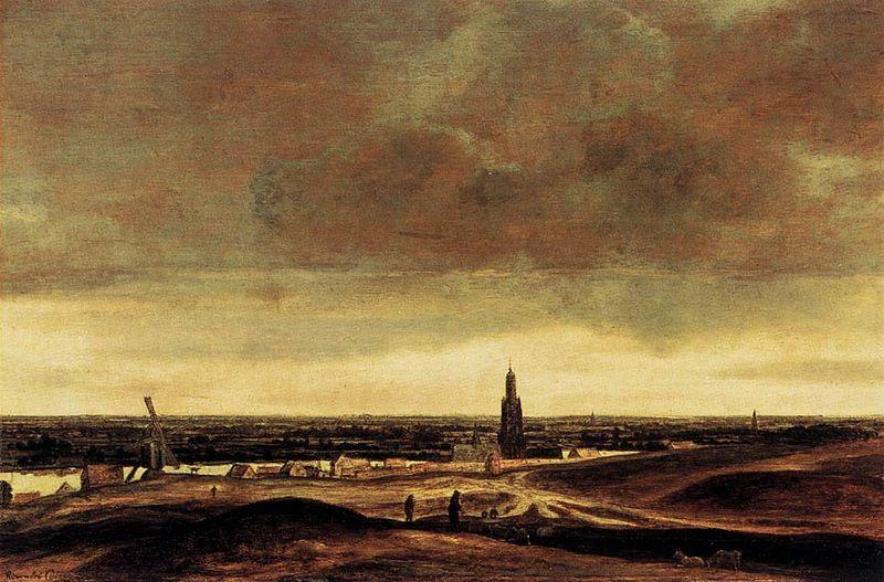 Hercules Seghers View of Rhenen oil painting picture